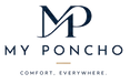 MY PONCHO — logo principal avec signature COMFORT, EVERYWHERE.